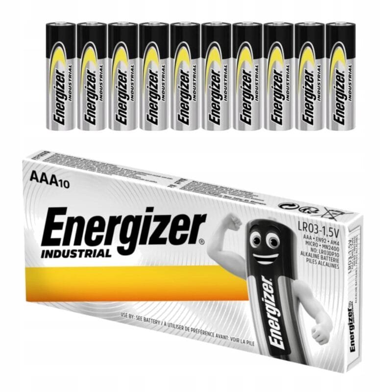 Baterie Energizer Industrial AAA LR3, 1.5V, 10 sztuk