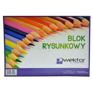 Blok rysunkowy biały A3 20 kartek WEKTOR