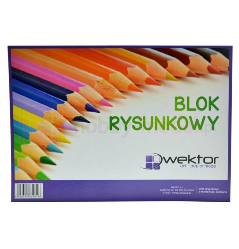Blok rysunkowy biały A3 20 kartek WEKTOR