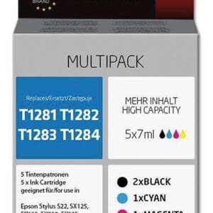 ZESTAW 5 szt zamiennik EPSON T